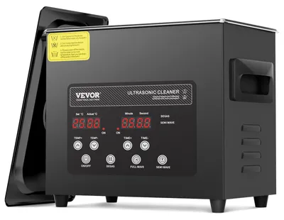 Produktbild von VEVOR 15L Ultraschallreiniger, 360W digitale Ultraschallreinigungsmaschine mit sanftem Modus & verbessertem Entgasen, 40kHz industrieller Ultraschallreiniger mit Heizung & Timer für Retainer, Schmuck, Werkzeuge, 3 L