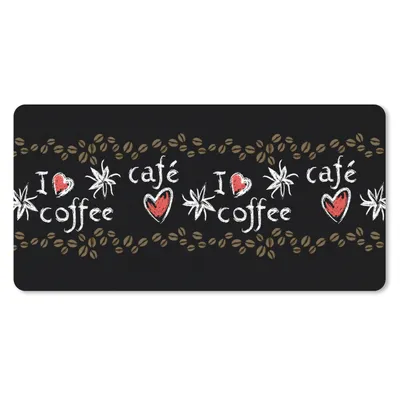 Produktbild von MuchoWow® Mauspad Mousepad Kaffee - Muster - Liebe 60x30 cm - Mousepads - Maus Mat - Pad - Mausunterlage - Nachhaltig