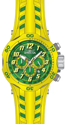 Produktbild von Invicta Venom 50510 Herrenuhr - Quarzwerk - Edelstahl mit grünem Zifferblatt - 52 mm