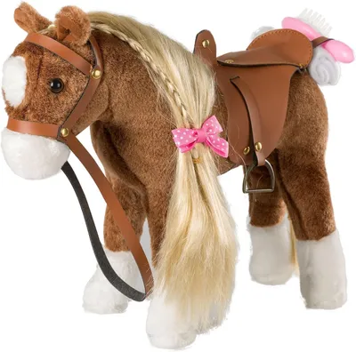 Imagen del producto de Solidchoice - Peluche de caballo de 28 cm para juegos de roles
