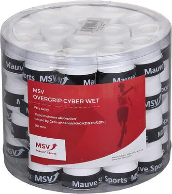 Obrázek produktu pro Cyber Wet overgrip omotávka tl. 0,6 mm bílá balení 1 ks