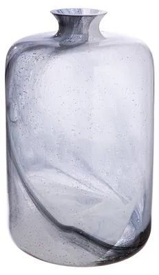 Obrázek produktu pro Gilde Kragenvase, "Fumo", Glas, schwarz, weiß, VE 1, H. 32 cm, D. 20 cm 53271