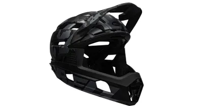 Produktbild von Bell Super Air R Spherical Fahrradhelm matte/gloss black camo S Schwarz