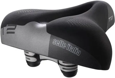 Produktbild von Famanu Fahrradsattel 233x258mm - Gel Flow Technologie - Schwarz