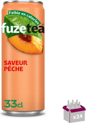 Image de FuzeTea - Thé Glacé Pêche Intense - 24 x 33 cL