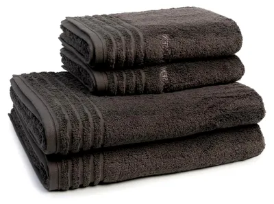 Produktbild von 4-teiliges Frottier-Set - Vienna Style Supersoft (2 Handtücher, 2 Duschtücher) - 620 g/m² - Baumwolle - Frottee - saugstark - weich und flauschig - Slate Grey