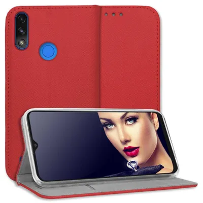 Produktbild von Bookstyle Schutzhülle Klapphülle Schutztasche Etui Cover für Motorola Moto E7 Power, E7i Power (XT2097, 6.51'') - Rot