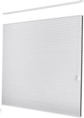 Produktbild von Plissee - verdunkelnd - Weiß - 40 cm x 250 cm - Fenster und Tür Jalousie