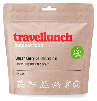 Zdjęcie produktu dla Danie liofilizowane Travellunch (67) Curry Dal z Soczewicą i Szpinakiem Vegan 1os.