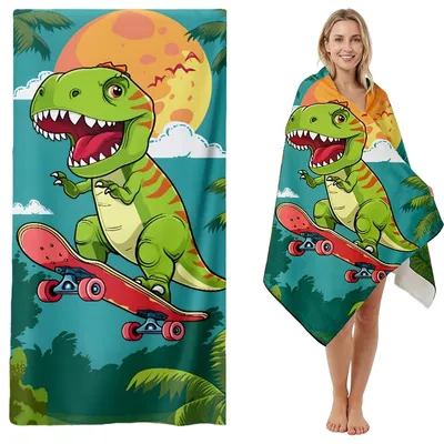 Immagine prodotto di Asciugamano da spiaggia in microfibra, ad asciugatura rapida, 70x140 cm, ideale per la sauna