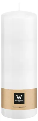 Produktbild von Zylinderkerze/Stumpenkerze - weis - 20 x 7 cm - 103 Brennstunden