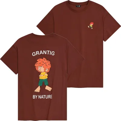 Produktbild von Bavarian Caps T-Shirt "Grantig by nature v2" - dunkelrot L