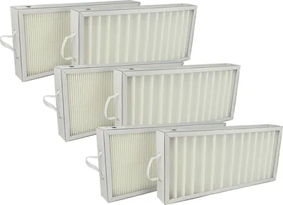 Produktbild von vhbw Filterset Ersatz für Pluggit APFG4F7-300 für Lüftungsgerät - Luftfilter G4 / F7 (6 Stück), 35 x 16 x 4,5 cm, Weiß