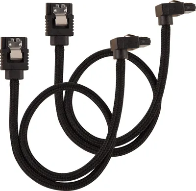 Productafbeelding van Corsair CC-8900278, 0,3 meter, SATA III, Mannelijk/mannelijk, Zwart, Recht, Naar beneden