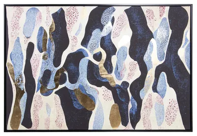 Abstraktes Leinwandbild, 122,6 x 82,6 x 4,3 cm, verschiedene Farben