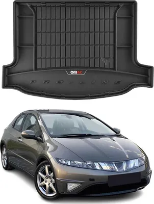 Zdjęcie produktu dla Gumowa wykładzina bagażnika OMAC do Honda Civic hatchback 2006-2011 TPE czarna