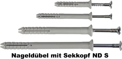 Produktbild von Nageldübel mit Senkkopf ND S 6x60 - 50 St./FS