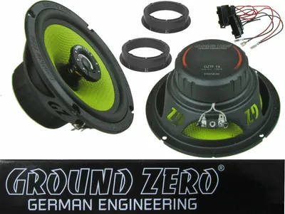Produktbild von Ground Zero passend für VW Golf 4 IV 1J ab 1997 2 Wege Lautsprecher Boxen Set Tür Vorn