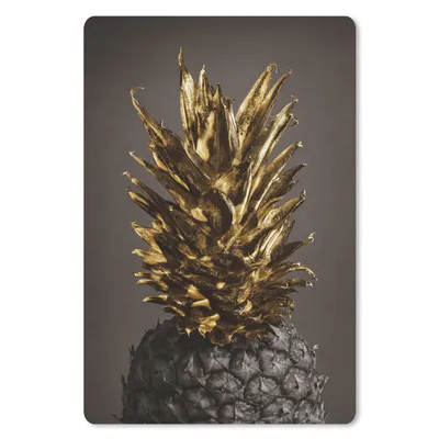 Produktbild von MuchoWow® Mauspad Mousepad Obst - Ananas - Gold 18x27 cm - Mousepads - Maus Mat - Pad - Mausunterlage