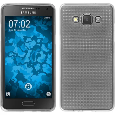 Produktbild von PhoneNatic Case kompatibel mit Samsung Galaxy A5 (A500) - clear Silikon Hülle Iced + 2 Schutzfolien