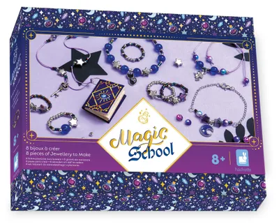 Zdjęcie produktu dla JANOD Magic School - 8 Jewels to Create, Zestaw artystyczny dla dzieci, 8 lat(a), Metal, Nylon, Papier, Plastik, Wielobarwny, 18 szt.