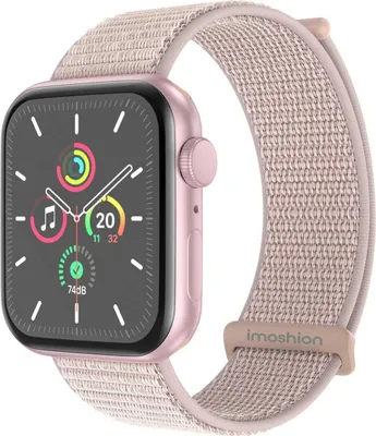 Productafbeelding van imoshion Nylon bandje voor de Apple Watch | 44/45/46/49 mm - Light Pink
