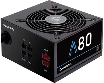 Produktbild von Chieftec CTG-650C, 650 W, 230 V, 50 Hz, 6 A, +12V1,+12V2,+3.3V,+5V,+5Vsb,-12V, Aktiv
