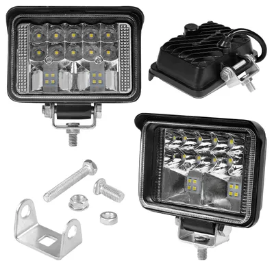 Obrázok produktu pre LED pracovné svetlo 11x8x5cm 6000K studená biela 6480lm 10-60V 54W 18xLED 30° IP67 čierna