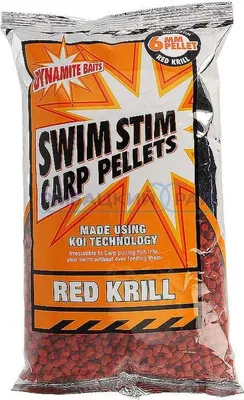 Productafbeelding van Dynamite Baits Swim Stim Karperpellets, 900 gram, rode kril, 8 mm