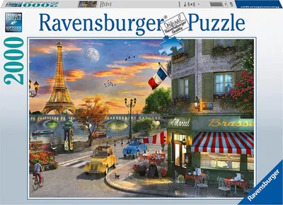 Zdjęcie produktu dla Ravensburger Puzzle 16716 - Romantyczny wieczór w Paryżu - układanka 2000 elementów dla dorosłych i dzieci od 14 lat
