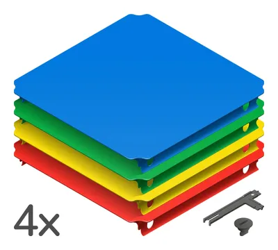 Produktbild von Quadro Plattenset 4 Platten 40x40 cm + Schrauben