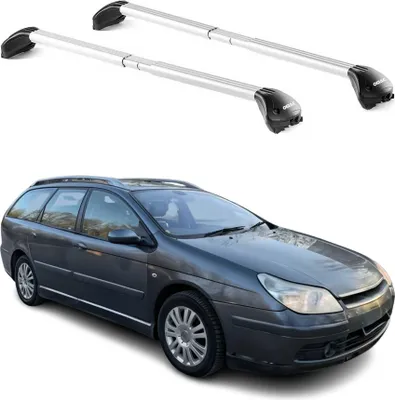 Produktbild von Dachträger Grundtäger für Citroen C5 I II Kombi 2001-2017 100kg Alu Grau 2x ABE