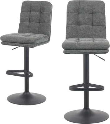 Image de Tabouret de bar - Tabouret - Tabouret de bar - Siège - Tabourets de bar - Hauteur d'assise réglable : 68-88 cm