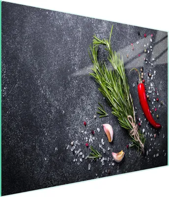 Produktbild von Glasschneidebrett 52x30 schiefer