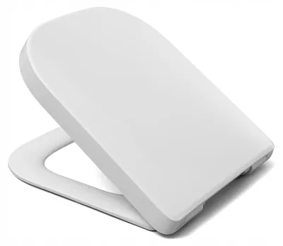 Produktbild von WC Sitz - Toilettensitz - Weiß - 42,5 Cm - Langsame Schließung - Abnehmbar - Duroplast - Toilettendeckel