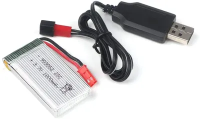 Zdjęcie produktu dla Bateria Li-Po 3.7V 1800mAh 25C do quadrocoptera | Kompatybilna z JJRC H11D, H11C, HQ898B | Wysoka pojemność, doskonała wydajność | Złącze JST i kabel
