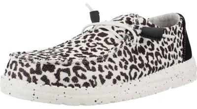 Produktbild von HEYDUDE Wendy Leopard Schwarz/Grau - Dames Instappers - HD40735-097HEYDUDE