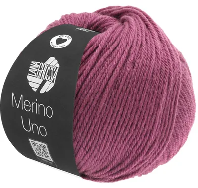 Produktbild von Lana Grossa MERINO UNO 50 g extrafeine Wolle mit Superwash-Ausrüstung 125 m Farbe 017 - Mauve, KI-generiertes Bild
