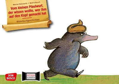 Image de Vom kleinen Maulwurf, der wissen wollte, wer ihm auf den Kopf gemacht hat. Kamishibai Bildkartenset