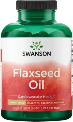 Produktbild von Leinsamenöl 1000 mg 200 Kapseln Swanson Health Products
