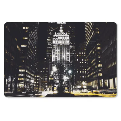 Produktbild von MuchoWow® Mauspad Mousepad New York - Nacht - Beleuchtung 27x18 cm - Mousepads - Maus Mat - Pad - Mausunterlage - Büroartikel - Desk Matten