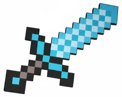 Produktbild von Minecraft Schaumstoffschwert Diamant Blau Spielzubehör 45 cm