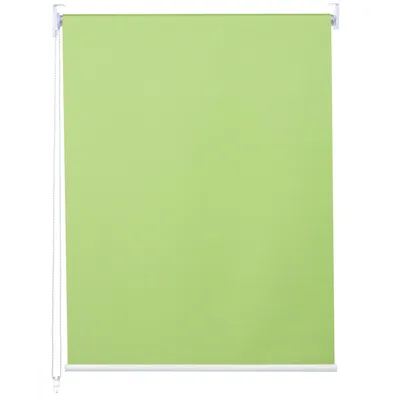 Produktbild von Rollo HWC-D52, Fensterrollo Seitenzugrollo Jalousie, 70x160cm Sonnenschutz Verdunkelung blickdicht  hellgrün