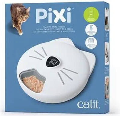 Zdjęcie produktu dla Pixi Smart 6-Meal Feeder | karmidło automatyczne dla kota CatIt | 32 × 34,5 × 9,2 cm