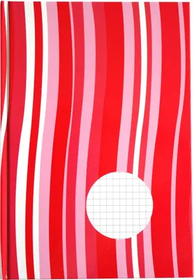 Produktbild von Motiv-Kladde DIN A6 Notizbuch 96 Blatt kariert / 70g/m² / Farbe: rot-weiß