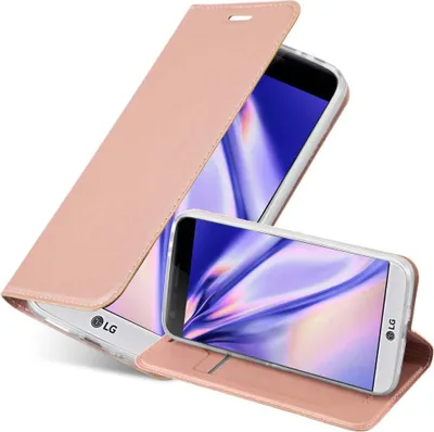 Produktbild von Cadorabo Handyhülle für LG G5 Schutz Hülle in Rosa Cover Etui Book Case Booklet