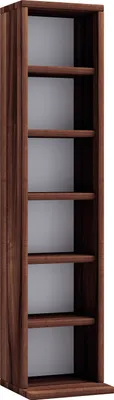 Immagine prodotto di Ripiano in legno in piedi | Cabinetto CD salvaspazio per 102 CD o 36 DVD | Dimensioni: H. 92 x W. 21 x D. 20 cm | Elegante scaffale DVD in piedi | Ripiano Blu-Ray | Scaffale CD - Elementa