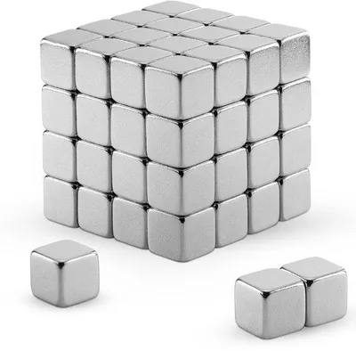 Produktbild von Kleine Magnetkubus 5x5x5mm silber stark
