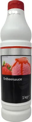 Produktbild von TGQ Erdbeer Sauce 1kg Squeeze Flasche Eis Dessert Topping Garnitur