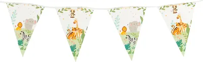 Produktbild von Wimpelkette Dschungeltiere, 3,5 mtr.